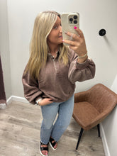 Load image into Gallery viewer, Kierra Mineral Wash Button Pullover