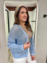 Load image into Gallery viewer, Fae Blue Knitted Cardigan