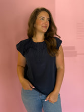 Load image into Gallery viewer, Alissa Navy Blouse