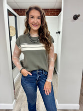 Load image into Gallery viewer, Shelby Sleeveless Striped Sweater Top