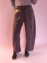 Load image into Gallery viewer, Nora Maroon Barrel Sweatpants