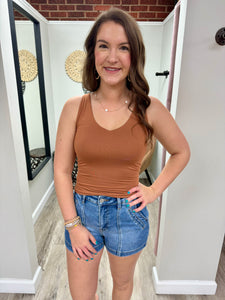 Heather V-Neck Tank