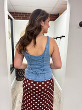 Load image into Gallery viewer, Aaliyah Denim Button Up Top