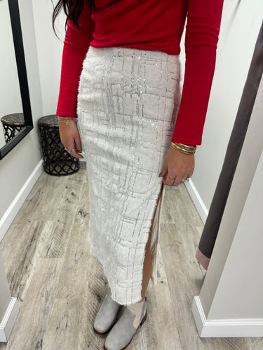 Vanessa Textured Midi Skirt