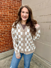Load image into Gallery viewer, Emerson Checkered Cardigan