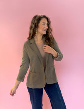 Load image into Gallery viewer, Keaton Olive Textured Blazer