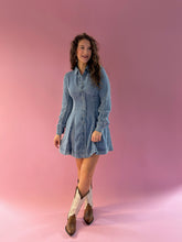 Load image into Gallery viewer, Marilyn Denim Pleated Dress