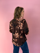Load image into Gallery viewer, Ramsey Brown Floral Top