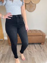 Load image into Gallery viewer, Black High Rise Skinny Denim