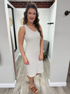 Kelly Natural Midi Dress