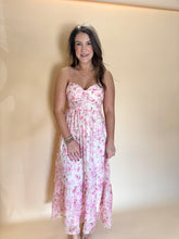 Load image into Gallery viewer, Emily Pink Floral Dress