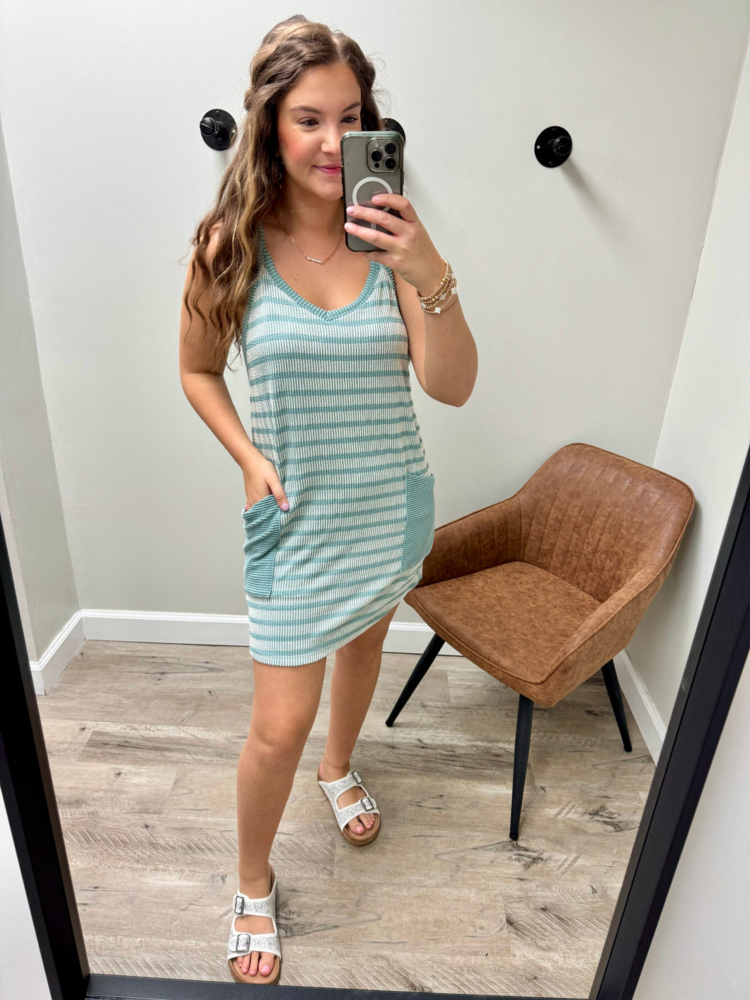 Taylor Stripe Romper Dress