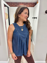 Load image into Gallery viewer, Tessa Shirred Swing Tank