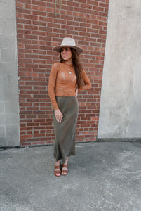 Knit Seamless Jacquard Mock Neck Long Sleeve Top