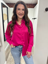 Load image into Gallery viewer, Brooke Satin Button Up Top
