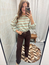 Load image into Gallery viewer, Mandy Textured Stripe Top