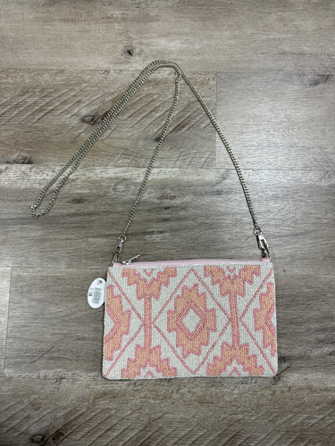 Pink Beaded Aztec Crossbody