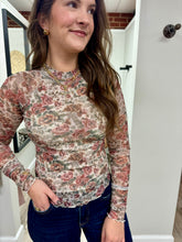 Load image into Gallery viewer, Nora Floral Mesh Long Sleeve