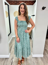 Load image into Gallery viewer, Raegan Floral Sage Dress