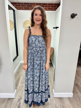 Load image into Gallery viewer, Leslie Navy Floral Dress