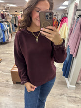Load image into Gallery viewer, Ada Dark Plum Sweater