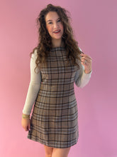 Load image into Gallery viewer, Gwen Mocha Plaid Dress