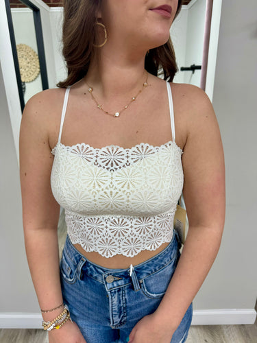 Ivory Lace Bralette