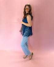Load image into Gallery viewer, Sage Teal Suede Stitched Vest