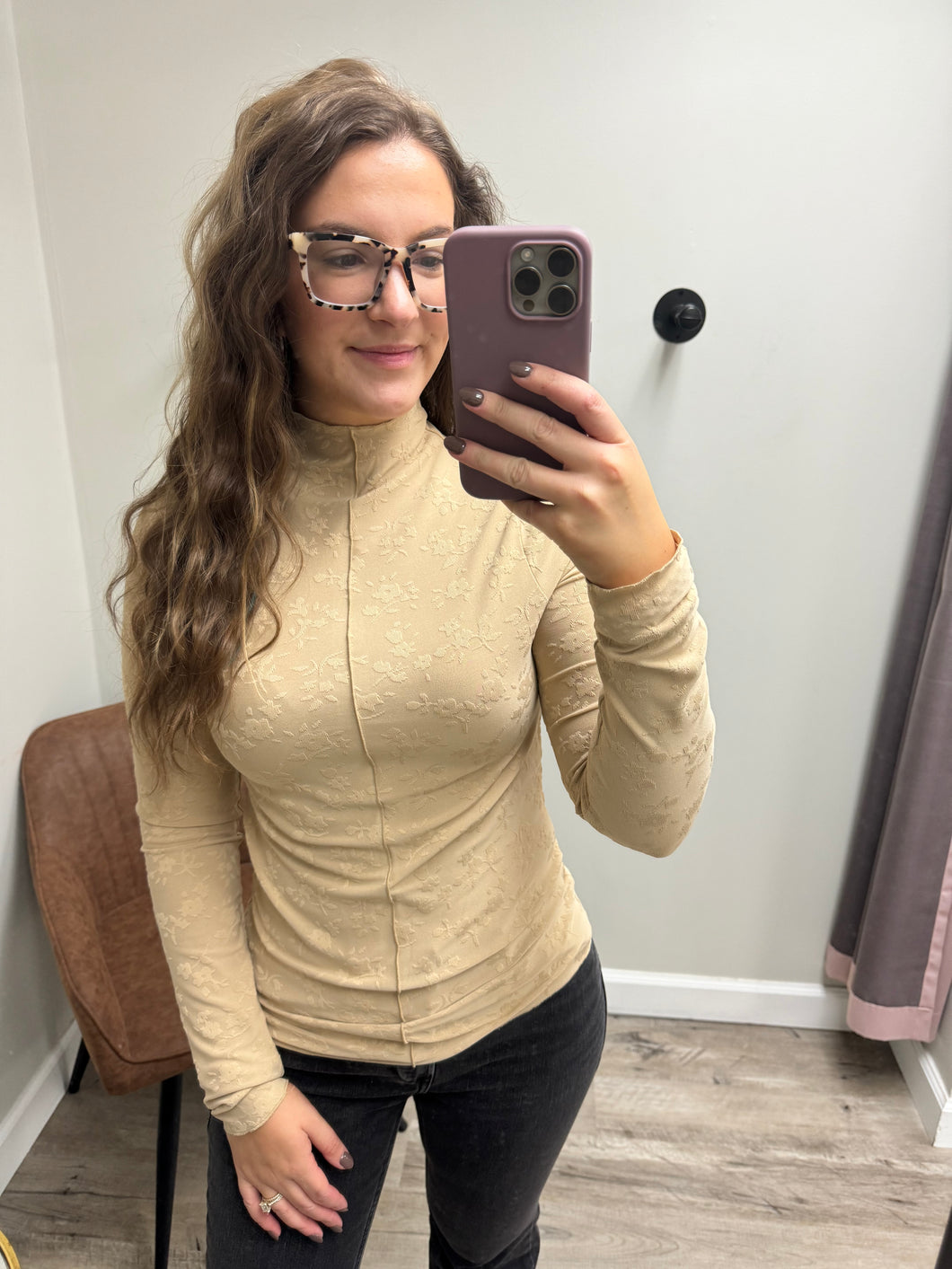 Harmony Latte Floral Long Sleeve