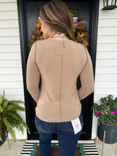 Load image into Gallery viewer, Layna Mocha Seam Detailed Top