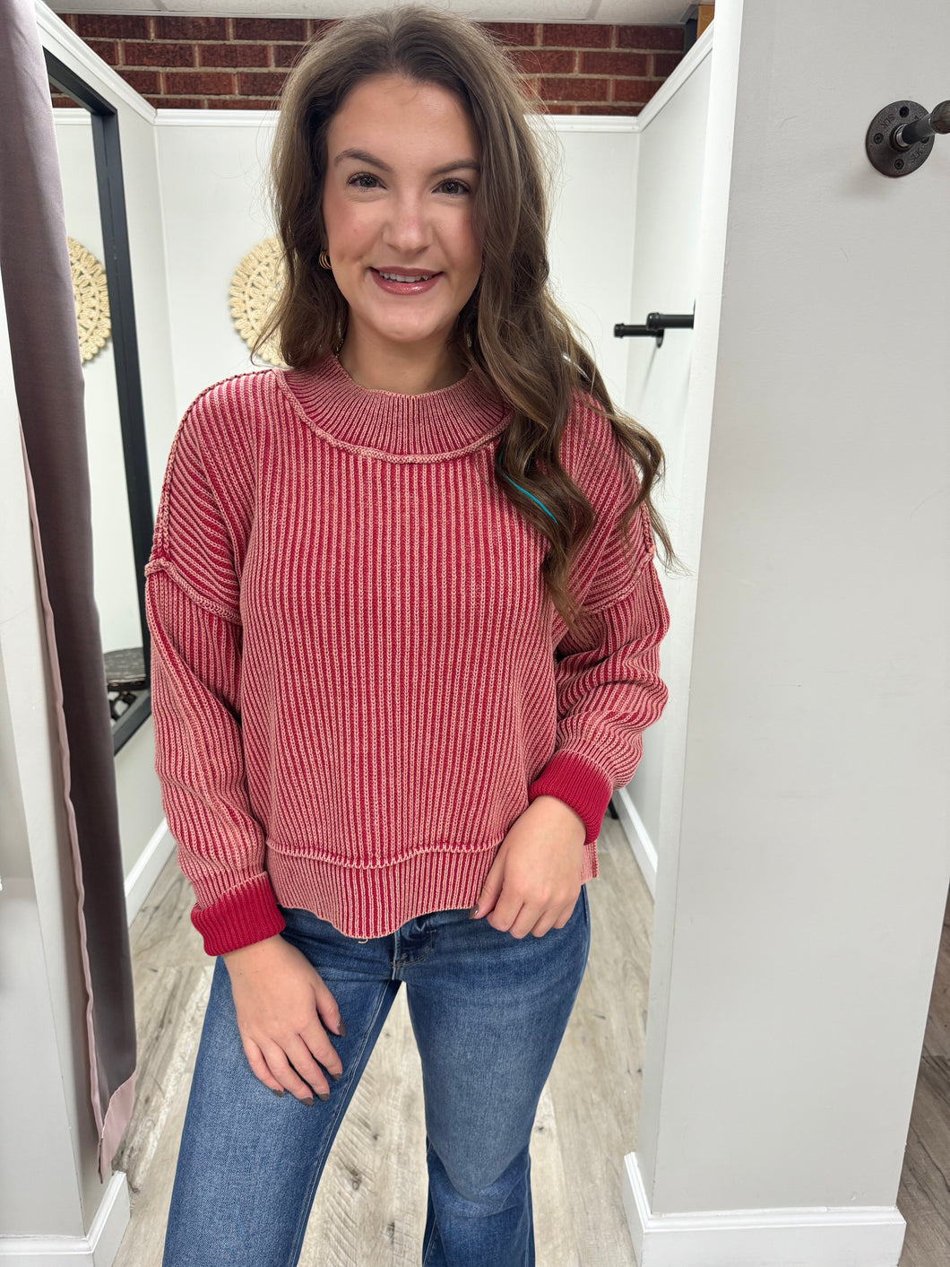 Remi Oversized Slit Sweater