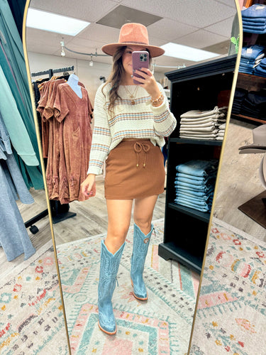 Well Loved Ribbed Skort