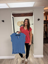 Load image into Gallery viewer, Layla Waffle Mineral Wash Tee