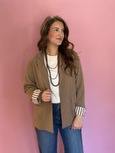 Load image into Gallery viewer, Lydia Tan Stripe Linned Blazer