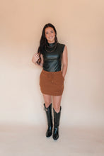 Load image into Gallery viewer, Hattie Pleather Bodysuit