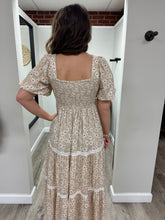 Load image into Gallery viewer, Lucy Natural Floral Dress