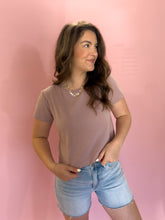 Load image into Gallery viewer, Mauve Short Sleeve Top