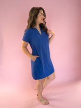 Load image into Gallery viewer, Jackie Royal Blue Shift Dress