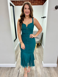 Lainey Teal Dress