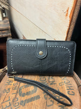 Load image into Gallery viewer, Black Wristlet Wallet