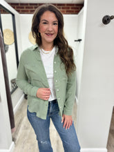 Load image into Gallery viewer, Kayla Gauze Long Sleeve Button Up
