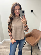 Load image into Gallery viewer, Becky Mocha Short Sleeve Sweater