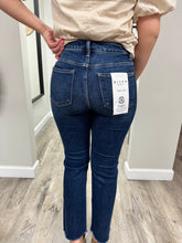 Load image into Gallery viewer, Dark Wash High Rise Straight Leg Denim