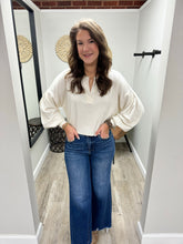 Load image into Gallery viewer, Rose Oatmeal Ribbed Top