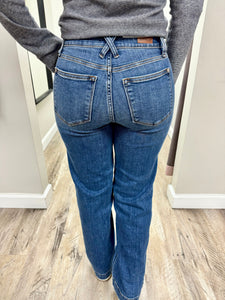 Double Button Wide Leg Judy Blue Jeans