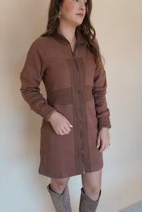 Emma Zip Up Mini Dress