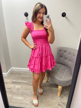 Load image into Gallery viewer, Kolby Pink Ruffle Dress