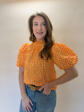 Load image into Gallery viewer, Gracelyn Orange Polka Dot Top