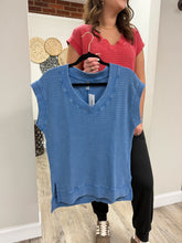Load image into Gallery viewer, Layla Waffle Mineral Wash Tee