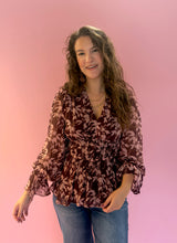 Load image into Gallery viewer, Carly Floral V-Neck Blouse